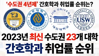 2023년 수도권 간호학과 취업률 순위에 대해 알아보자!