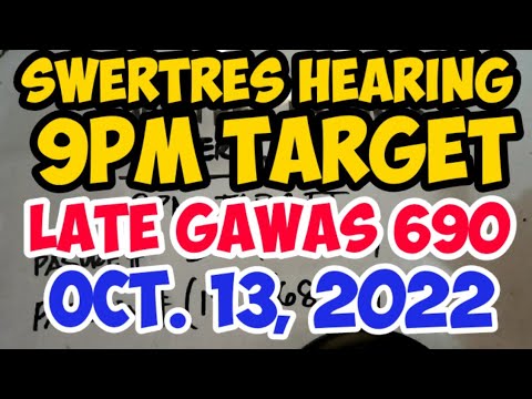 Swertres Hearing Today 9PM TARGET October 13, 2022 | WIN UPLOADS - YouTube