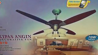 Unboxing Kipas angin (SULTAN) plafon MASPION CF 4801 D sangat elegan dan mewah