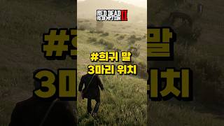 희귀 말 3마리 위치 파트2 #레드데드리뎀션2 #레데리2 #rdr2