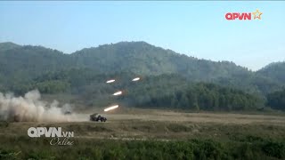 Dàn hỏa lực cực mạnh của QĐND Việt Nam bắn hạ máy bay địch trong diễn tập thực binh tại Quân đoàn 1