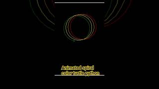 Dynamic Spiral Animation: Python Turtle's Colorful Adventure