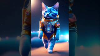 When Cats visit Space as Astronauts #cat #astronaut #space #trending #viral #ai #shorts