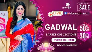 Gadwal Sarees Collection | WhatsApp Number 733 733 7000 | Brand Mandir Sarees LIVE