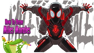 How to draw Miles Morales 2020 Hi Tech Suit