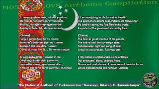 Turkmenistan National Anthem with music, vocal and lyrics w/English Translation