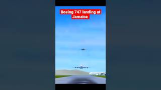 Boeing 747 landing at Kingston, Jamaica #shorts