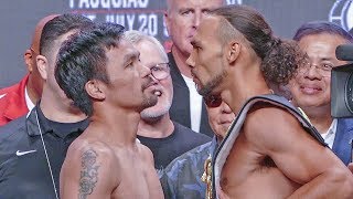 IT'S ON! Manny Pacquiao vs. Keith Thurman FINAL FACE OFF after Weigh-In