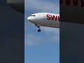 Swiss 777 landing at LAX