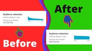 How to increase audience retention on youtube/audience retention youtube/avarage view duration youtu