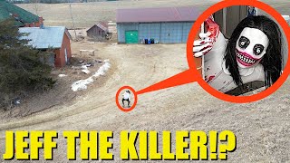 drone catches Jeff the Killer at secret hideout (we found him!)
