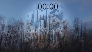 10 min cloudy tree top timer : time-laps : clearing sky : no sound