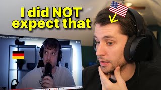 American reacts to: Working in Germany VS Working in America