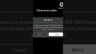 error codes #roblox #robloxshorts