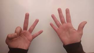 Tablas de multiplicar con los dedos del 1 al 5