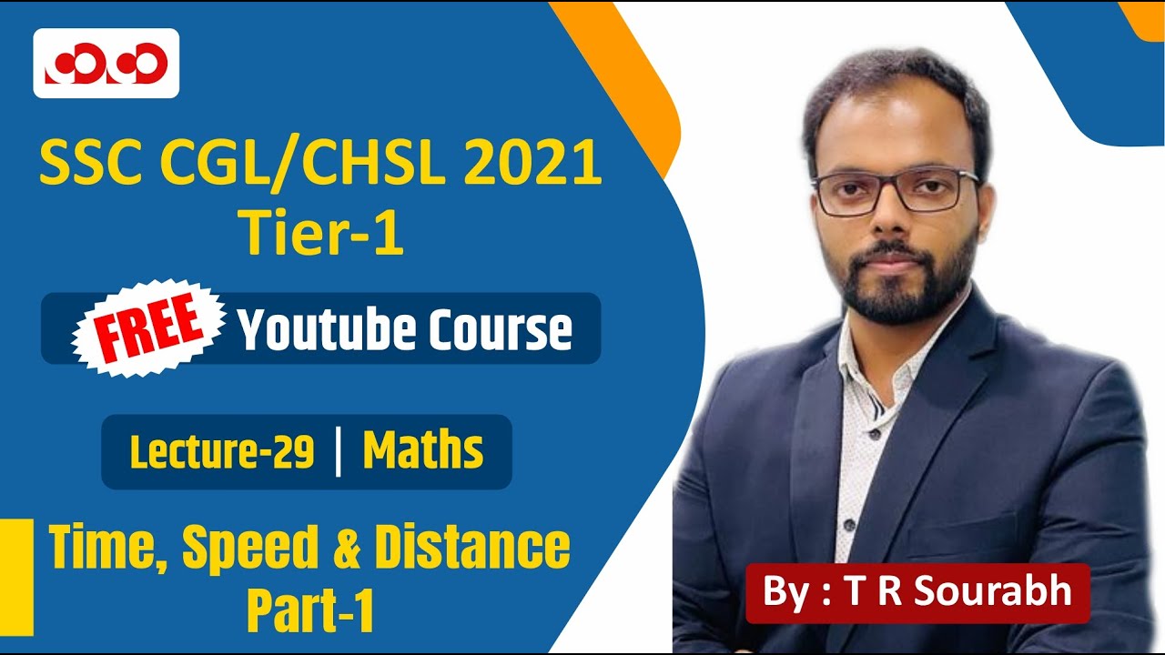 Ssc Cgl Chsl Math Time Speed Distance Part 1 Youtube