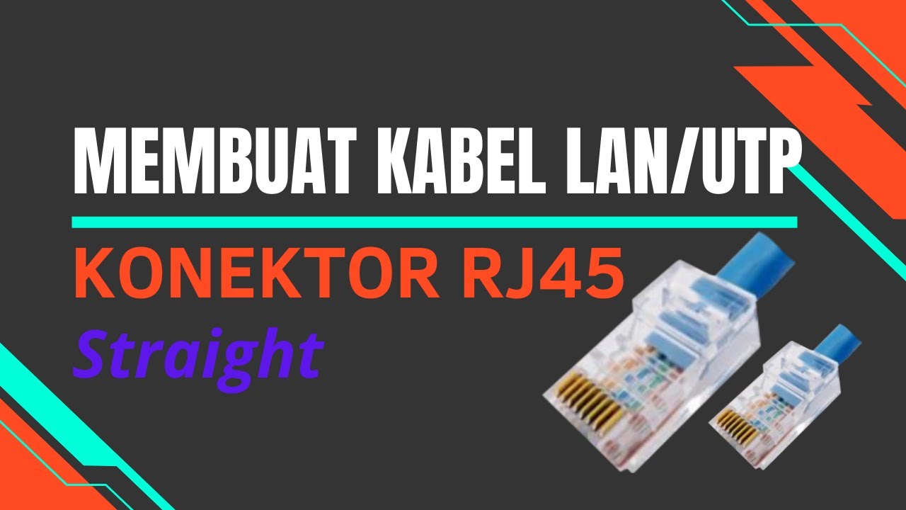 Tutorial Cara Pasang Konektor Rj45 Kabel Lan - YouTube