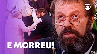 Joaquim morre durante o casamento com Josefa! | O Cravo E A Rosa | TV Globo