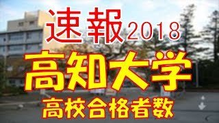 【速報】高知大学　2018年(平成30年)　合格者数高校別ランキング