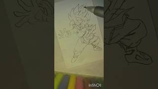 Super saiyan goku drawing yash art #animestyle #trenders #super #dragonballz #toptrending #insta