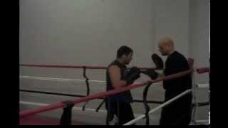 .RICH PATISHNOCK MMA FIGHTER HITS MITTS WITH DAVID AT JSMMA CLASS