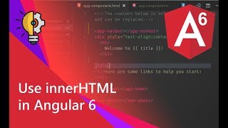 15 - Use innerHTML in Angular 6
