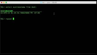 SQLcl Repeat Command