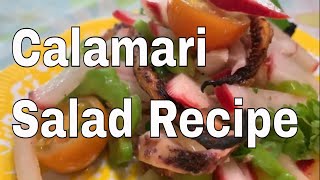 Calamari Salad Recipe - Squid Salad - Easy Calamari Salad