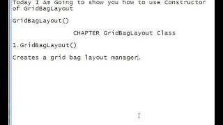 Java Programming Tutorial -GridBagLayout-1- GridBagLayout()