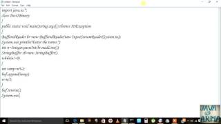 Java Program to Convert Decimal to Binary