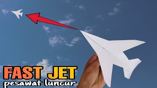 Cara membuat Pesawat kertas Jet yang bisa terbang jauh