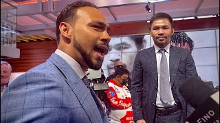 THURMAN asks PACQUIAO if he really named his dog Thurman? 🐶
