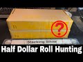 Searching Half Dollar Coin Rolls for Silver Coins