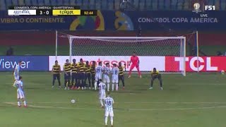 Lionel Messi Full Freekick vs Ecuador (03/07/2021) Copa America