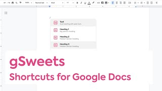 gSweets: Slash commands for Google Docs
