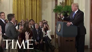 President Trump Clashes With CNN's Jim Acosta, Other Journalists At Fiery Press Conference | TIME
