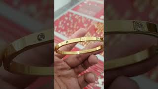 Harga Gelang Tangan Titanium Warna Gold #C4Rt13r