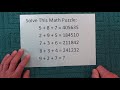 Another Great Math Puzzle, Plus the Solution (A Step by Step Full Explanation is Included)