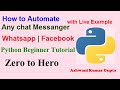 How to Automate the any Chat messenger like Whatsapp | Facebook using Python in Hindi | Urdu