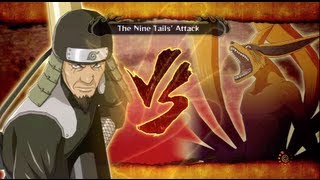 Naruto Shippuden Ultimate Ninja Storm 3 Third Hokage vs Nine Tails Boss