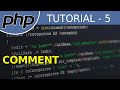Comments - #5 PHP Tutorial For Beginners With Examples