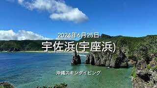 【沖縄スキンダイビング】宇佐浜(宇座浜) 国頭村 2024年6月25日 okinawa skindiving KUNIGAMI