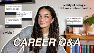 I quit my big 4 job to do content creation full-time & now I’m back in corporate | career Q&A + chat