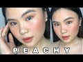 PEACHY makeup using drugstore makeup | Kyla Denise