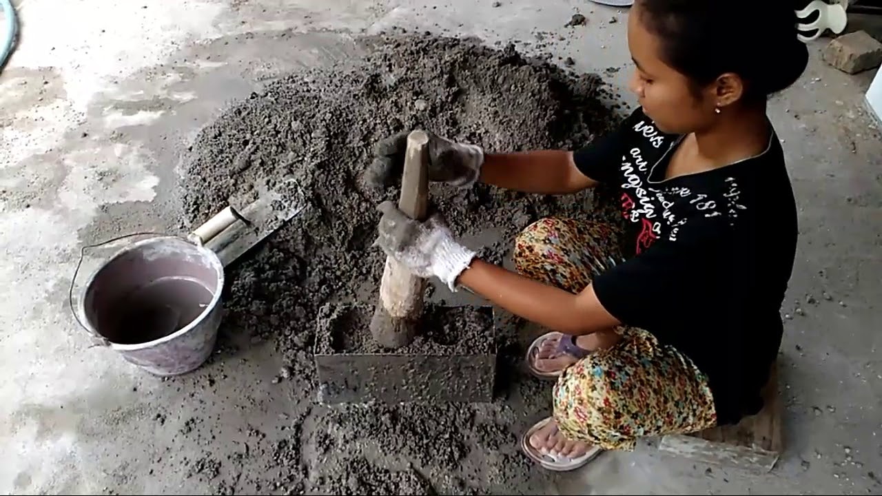 Cara Membuat Batako Dengan Mudah Di Rumah. - YouTube