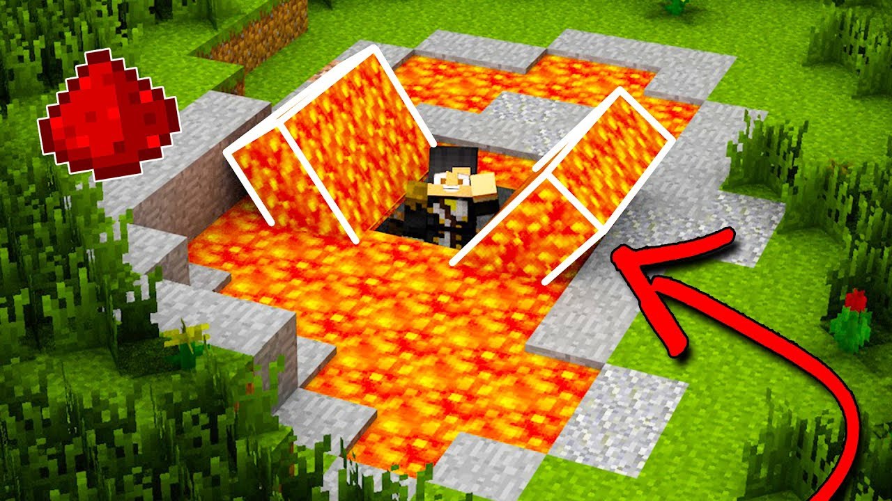 MINECRAFT: How To Build A Hidden Redstone Bunker [Secret Base Tutorial ...