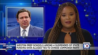 Weston school has scholarships suspended by state over alleged ties to China