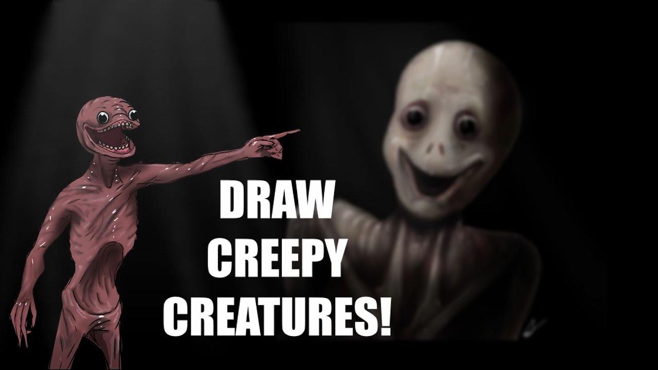 How To Draw Creepy Creatures Tutorial - Darian Quilloy - YouTube