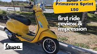 Vespa Primavera 150 First Ride Review & Impressions