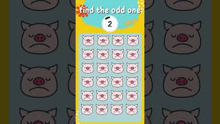 Find the odd emoji out #oddoneout games #emojipuzzle
